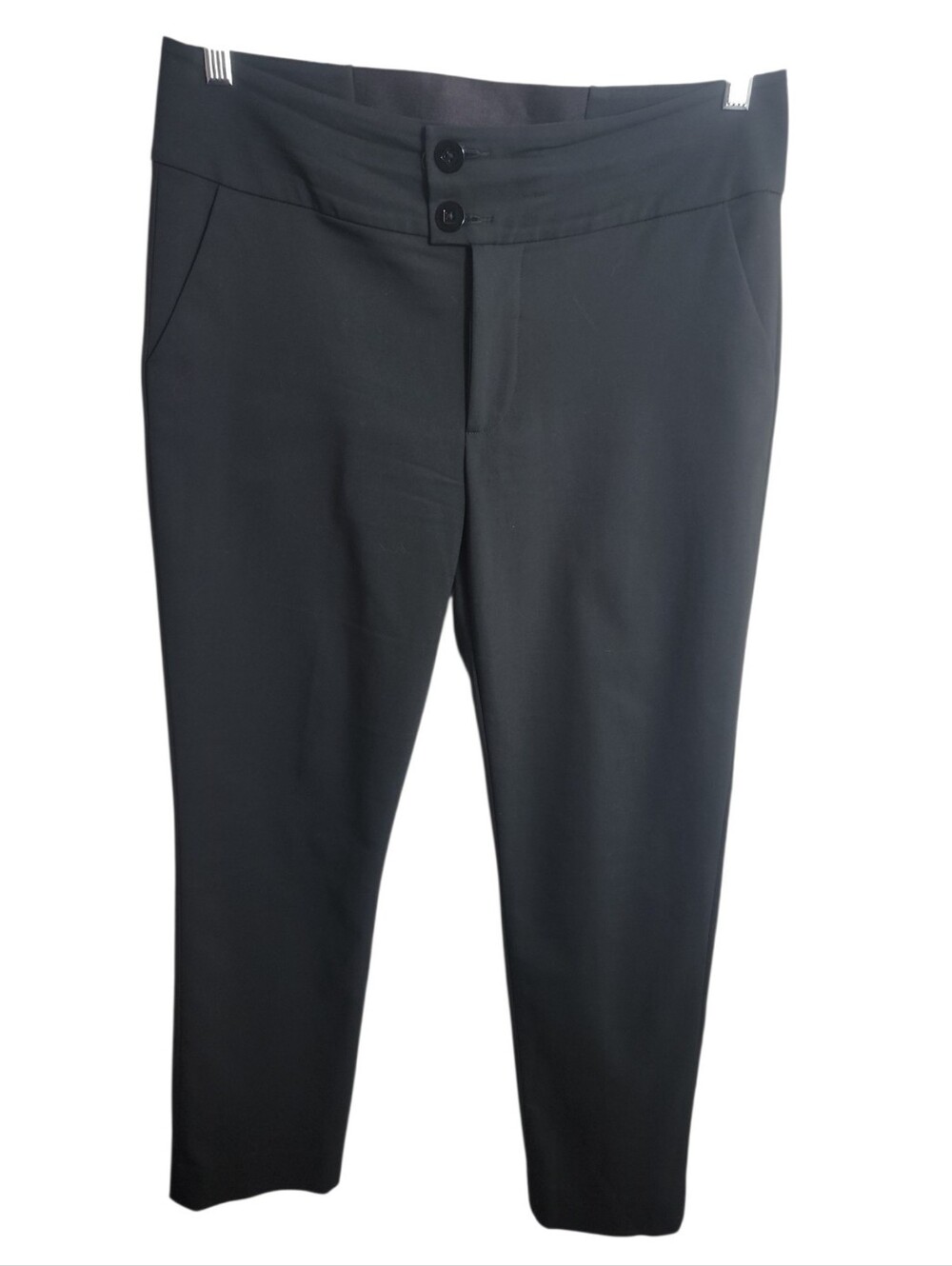 Cabi black slim ankle women's dress pants size 12 stretch contoured waistband